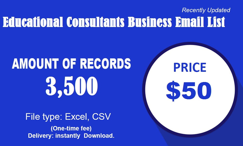 Educational Consultants Business Email List