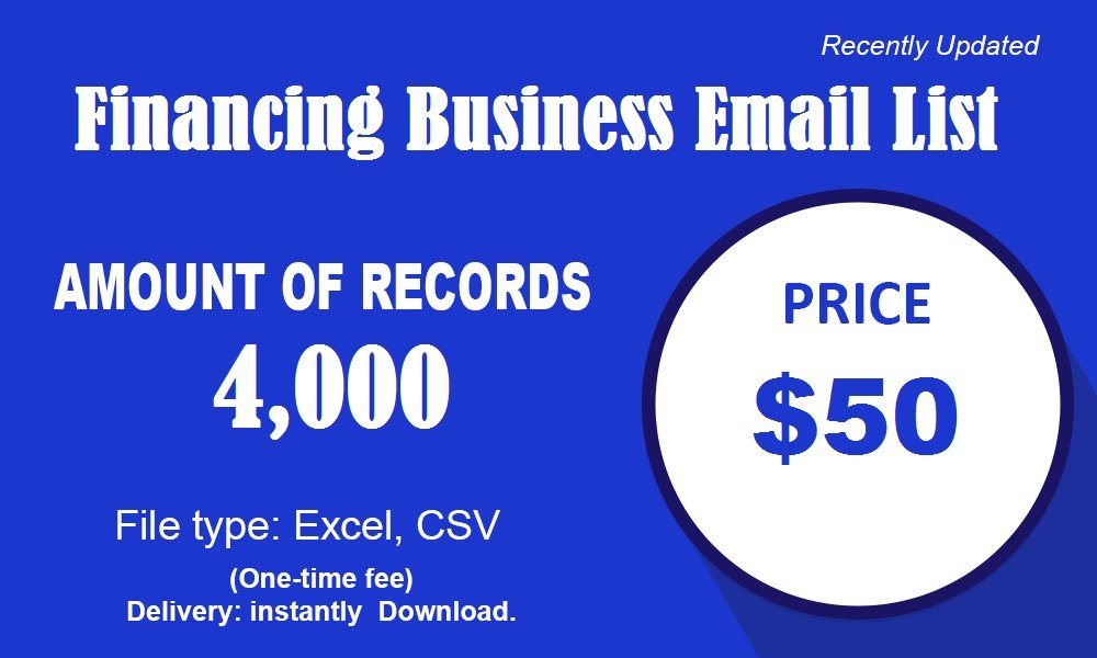 Financing Business Email List
