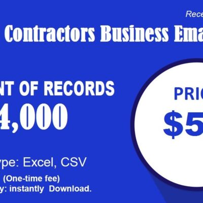 General Contractors Business Email List