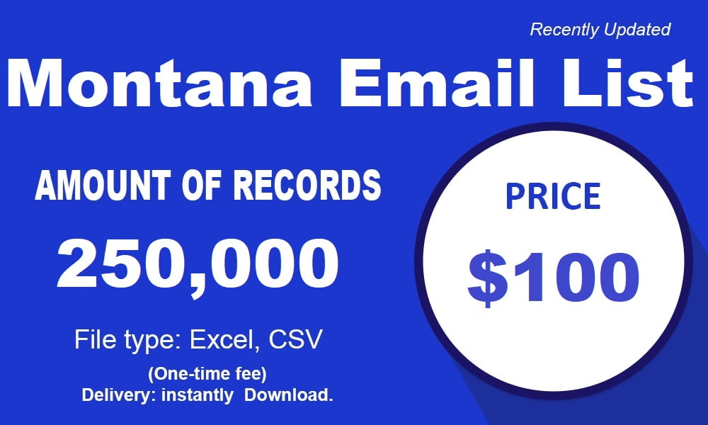 Λίστα ηλεκτρονικού ταχυδρομείου Montana