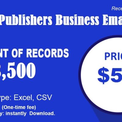 Music Publishers business email list