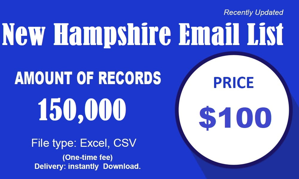 Lista email del New Hampshire