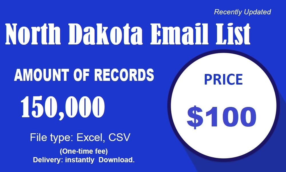 North Dakota E-Mail-Liste