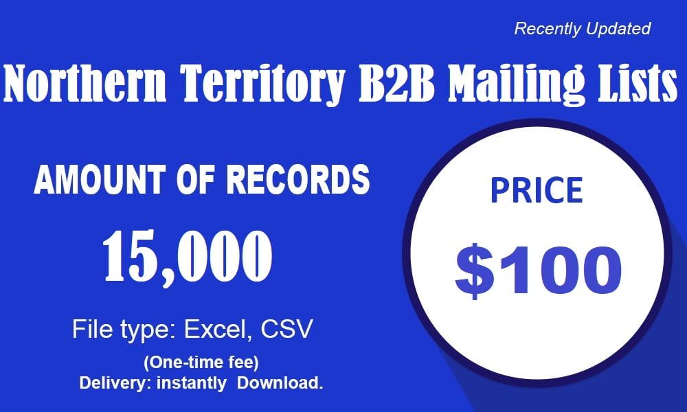 Northern Territory B2B Mailing Lists