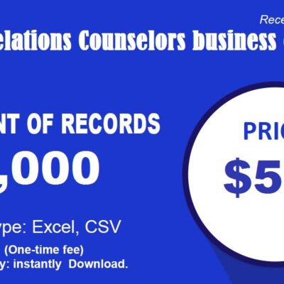 Public Relations Counselors business email list