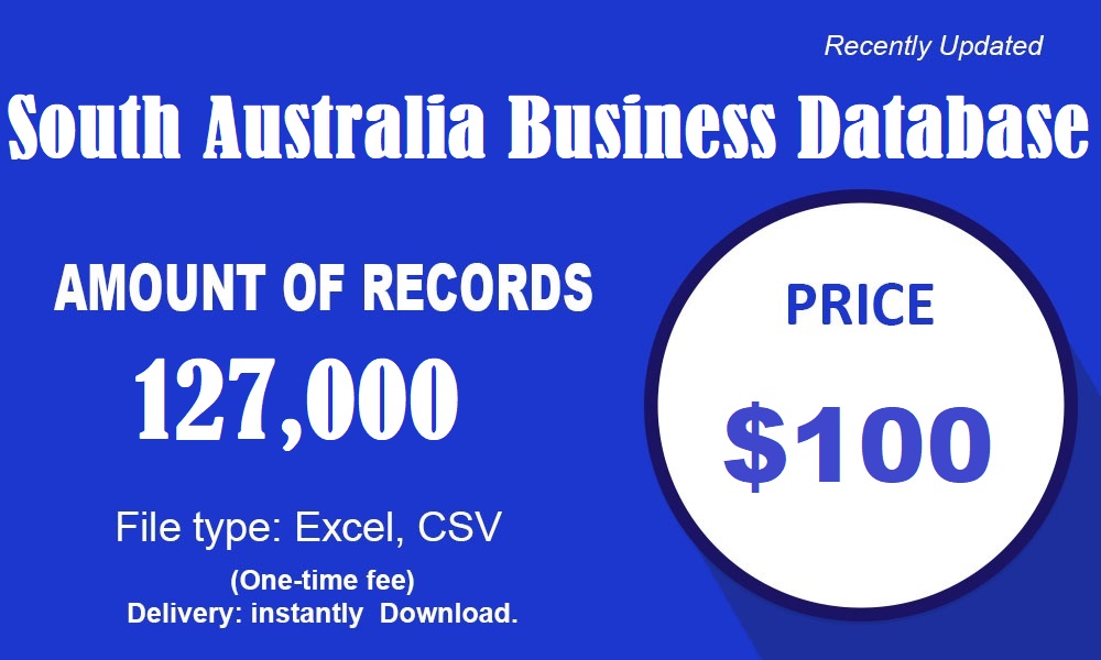 Νότια Αυστραλία βάση δεδομένων επιχειρήσεων