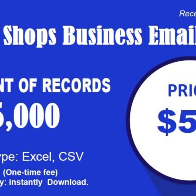 Thrift Shops Business Email List