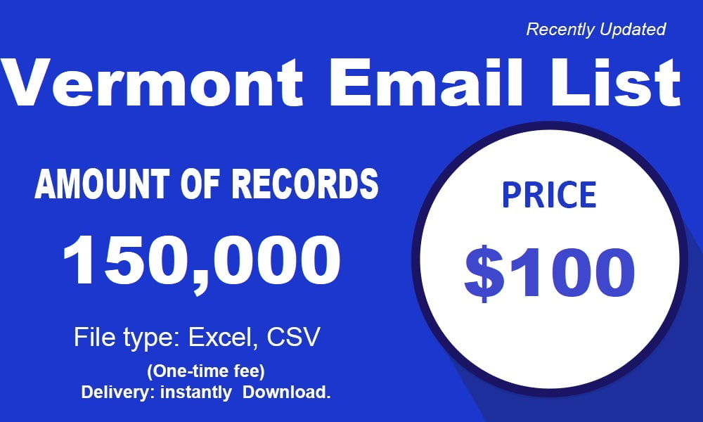 Vermont Email List