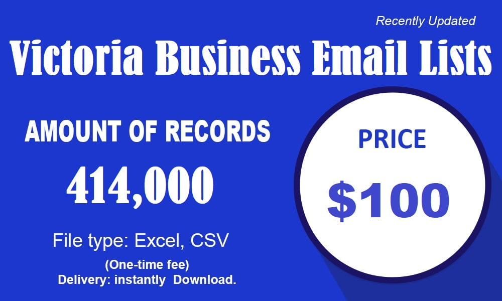 Листи за е-пошта на бизнис на Викторија