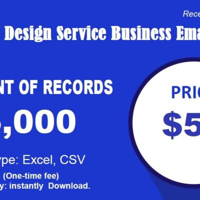 Servicio de diseño de sitios web Lista de correo electrónico de negocios