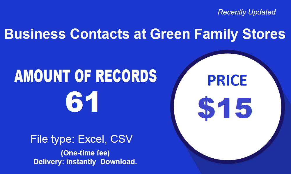 Green Family Stores的业务联系人