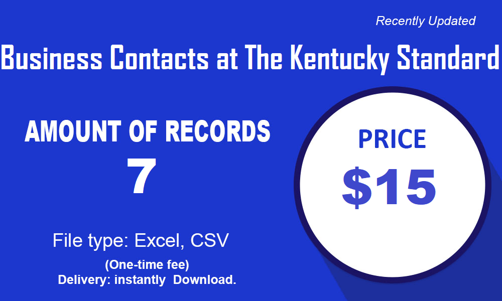 Mga contact sa negosyo sa The Kentucky Standard