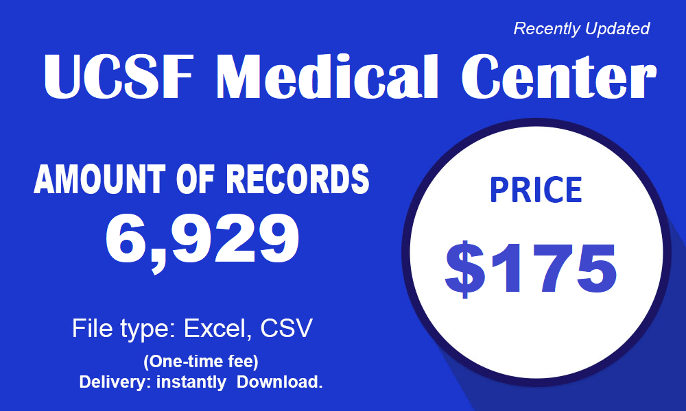 Contatos comerciais no Centro Médico da UCSF