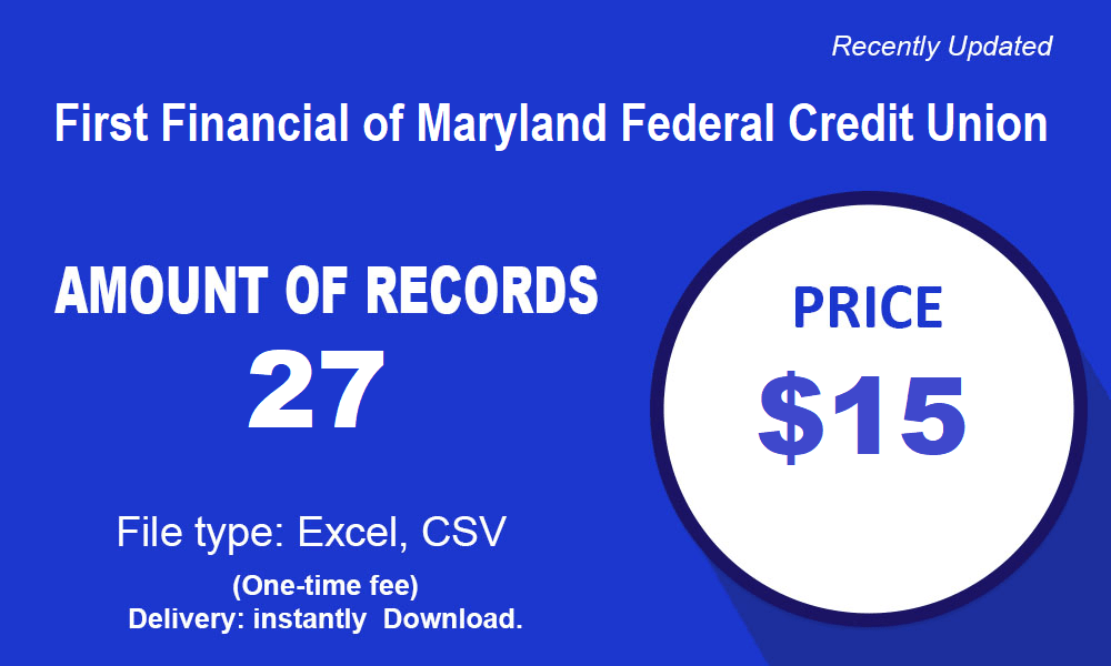 Primum Maryland Federal Financial de Unionis