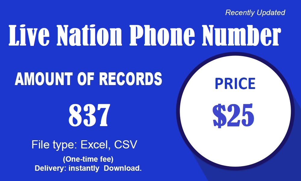 Live Nation Phone Number