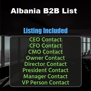 Liste de courrier électronique des entreprises en Albanie