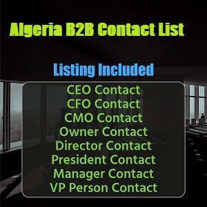 Lista de correo electrónico comercial de Argelia