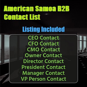 قائمة البريد الإلكتروني للأعمال التجارية في ساموا الأمريكية