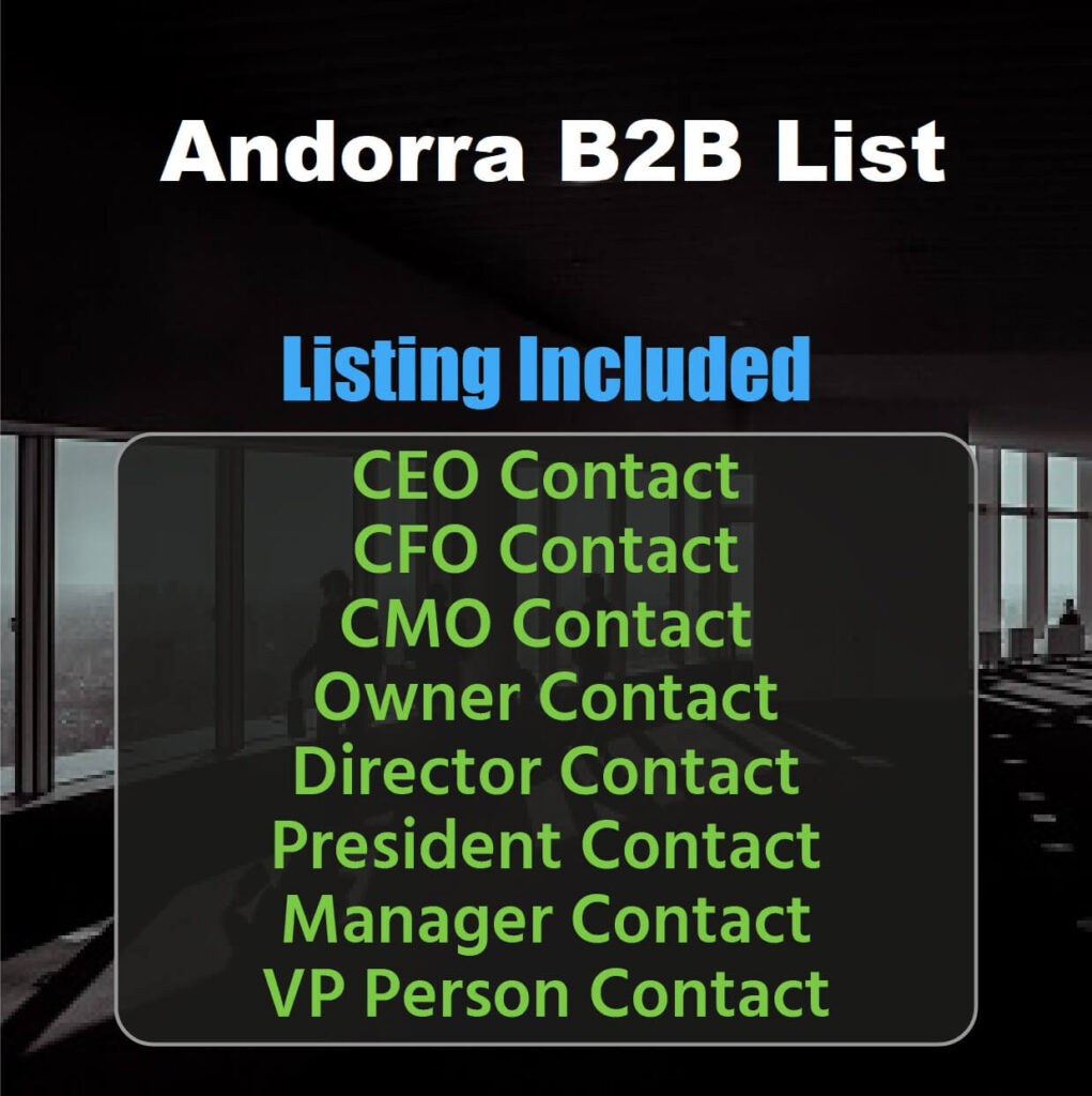 Senarai E-mel Perniagaan Andorra
