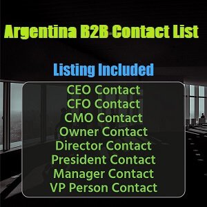 아르헨티나 B2B 연락처 목록