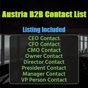 Lista de contatos B2B da Áustria