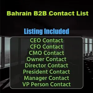 Lista de contatos B2B do Bahrein