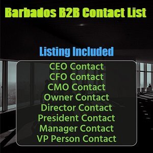 Lista de contatos B2B de Barbados