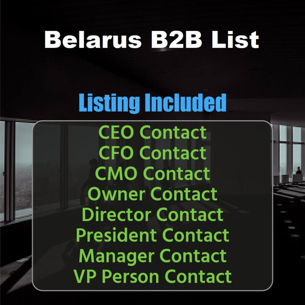 Elenco delle e-mail commerciali della Bielorussia