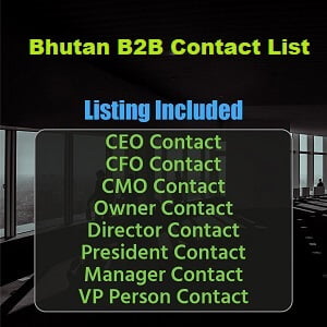 Lista de e-mails comerciais do Butão