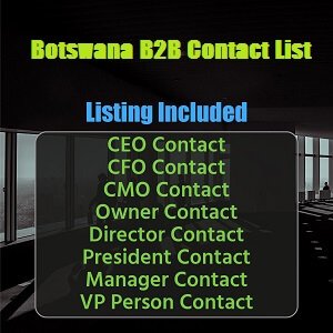 Lista de e-mail comercial do Botswana