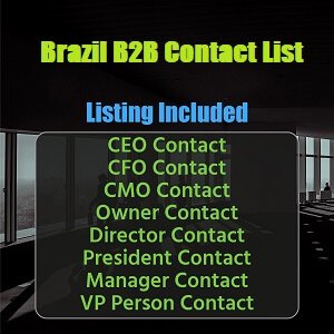 Lista de contatos B2B do Brasil