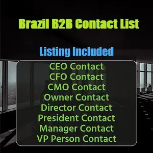 Lista de contatos B2B do Brasil