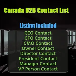 Kanada B2B-Kontaktliste