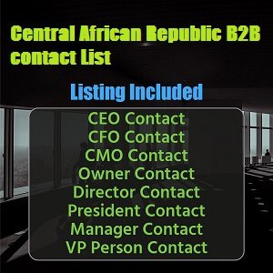 Lista de Email da República Centro-Africana