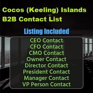 Lista de contatos B2B das Ilhas Cocos (Keeling)