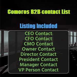 Lista de correo electrónico comercial de Comoras