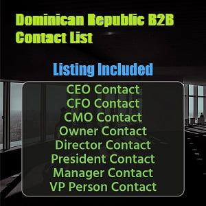 Lista de e-mail comercial da República Dominicana