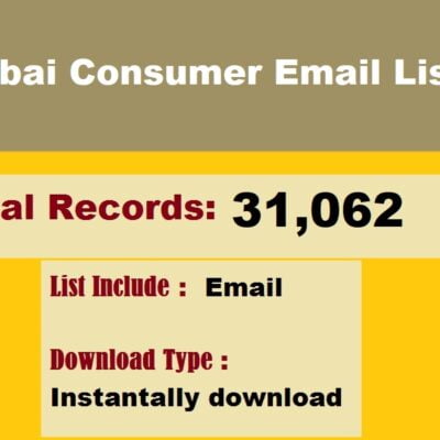 Lista e-mailowa konsumentów w Dubaju
