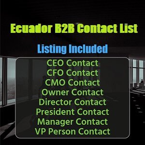 Liste de contacts B2B de l'Équateur