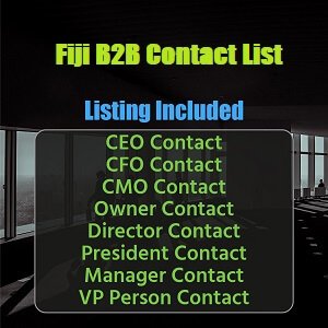 Lista de correo electrónico comercial de Fiji