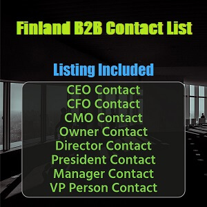 รายชื่ออีเมล B2B ของฟินแลนด์