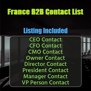 Zoznam B2B e-mailov pre Francúzsko