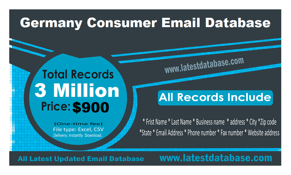 Germany Consumer Email Database