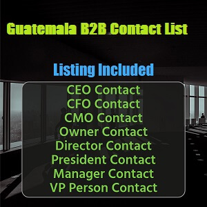 Llista de contactes B2B de Guatemala