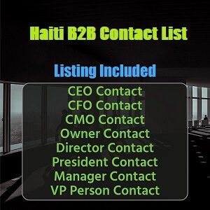 Haïti B2B-contactlijst