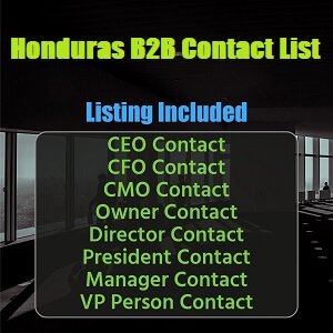 Lista de e-mail comercial de Honduras