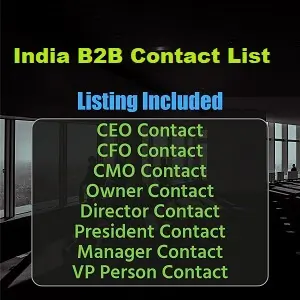 Lista de contatos B2B da Índia