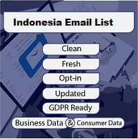 e-mailový seznam indonésie