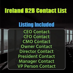 愛爾蘭 B2B 電子郵件列表