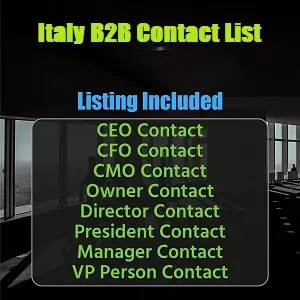 이탈리아 B2B 연락처 목록